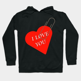 I love you, heart for lovers, valentines, love Hoodie